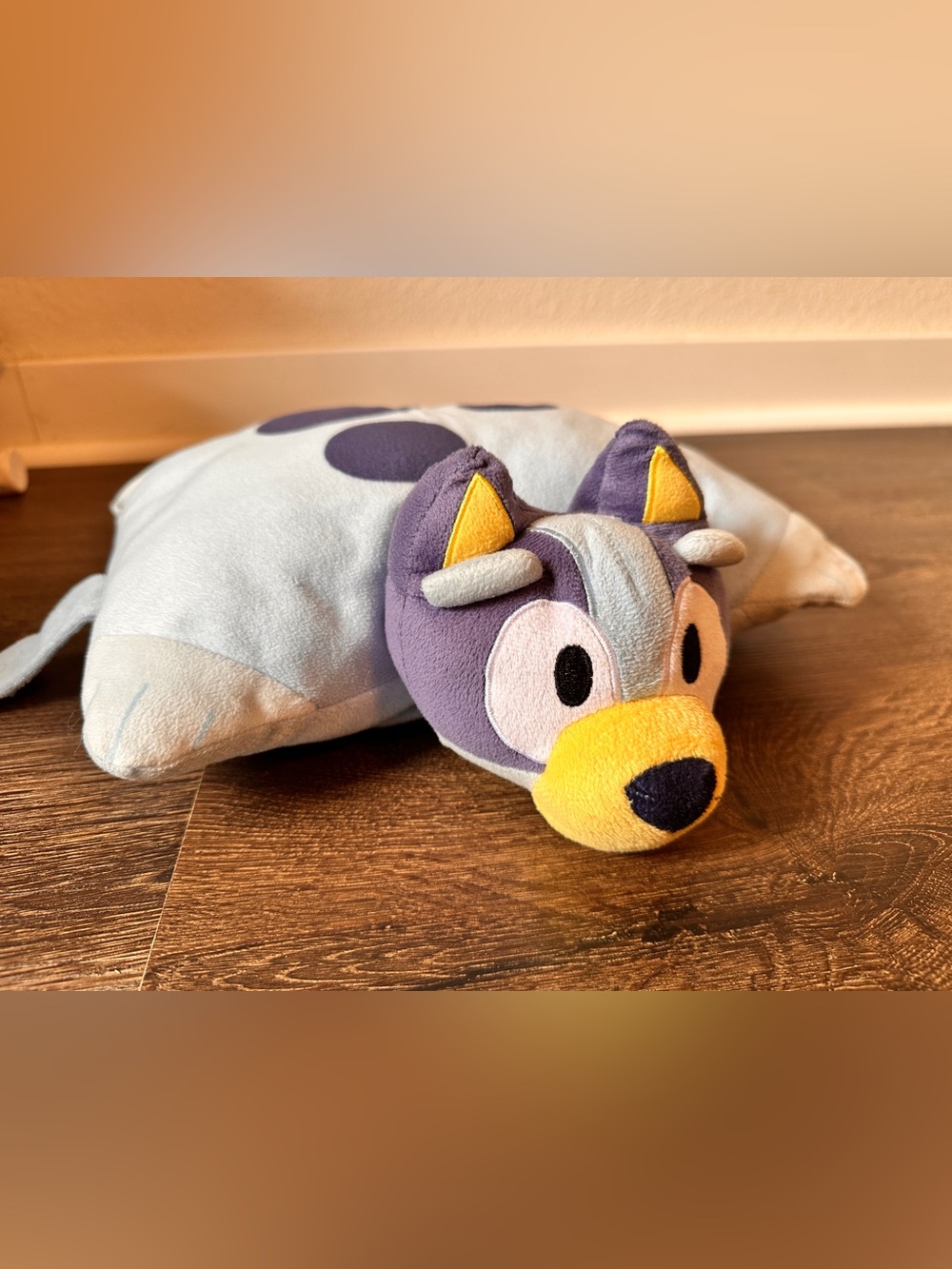 Bluey Pillow Pet Small Plush 14" x 9" Disney blue soft plush stuffed
